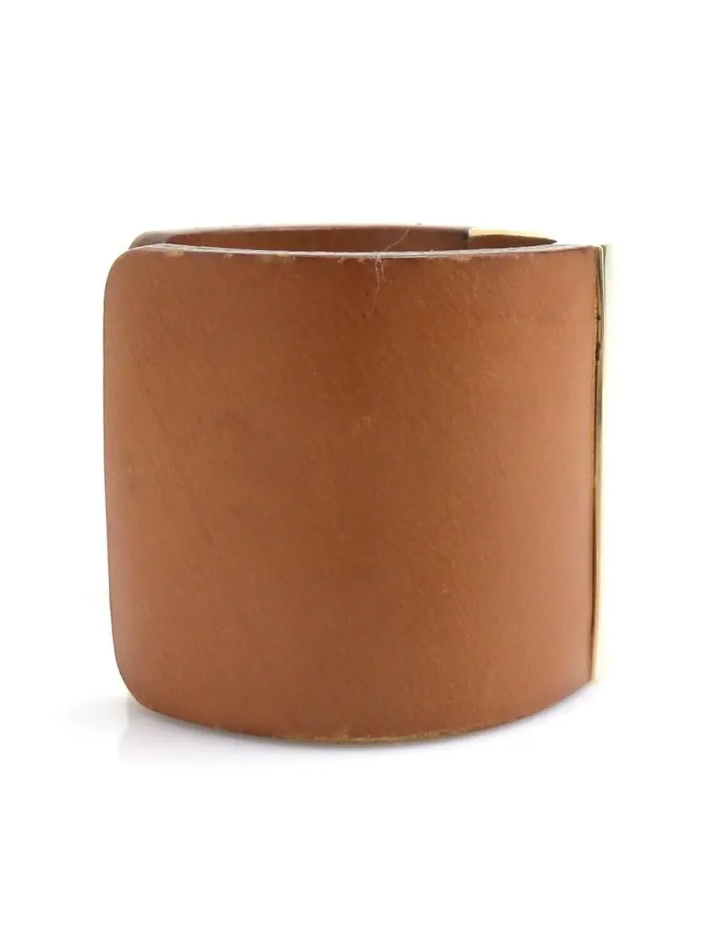 Auth Fendi Bangle Bracelet Brown/Gold #302724F19B